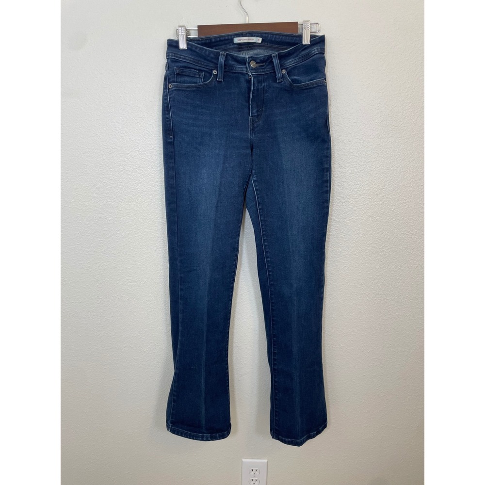 Levi's 529 Curvy Bootcut Women Size 8 Blue Excellent Dark Wash Denim Jeans